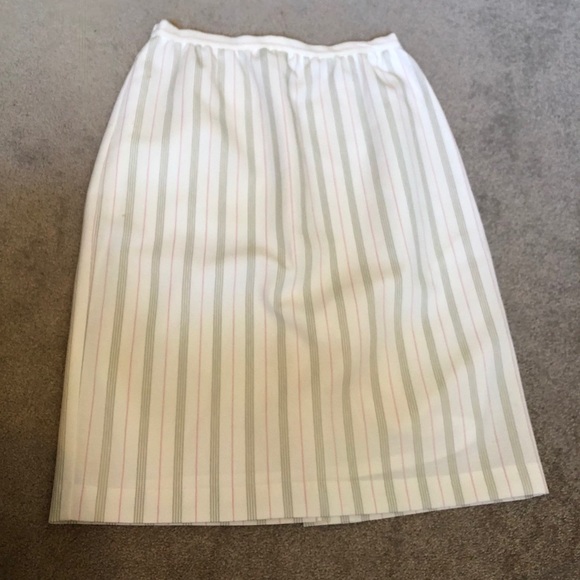 Brian David Boxy Blazer Set Skirt Stripes Formal Long Sleeve Colourful C - Picture 7 of 14